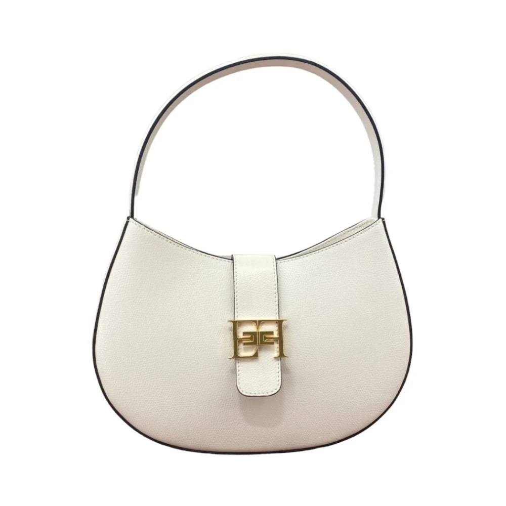 Elisabetta Franchi Stijlvolle Handtas voor Trendy Vrouwen Beige Dames