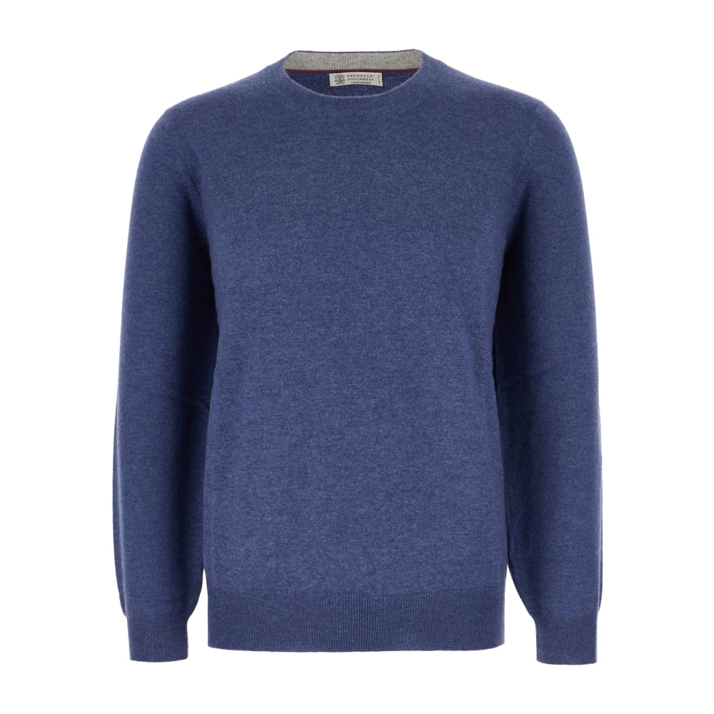 BRUNELLO CUCINELLI Stijlvolle Gebreide Collectie Blue Heren