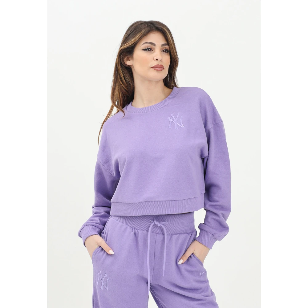 new era Essential MLB Sweater New York Yankees Purple Dames