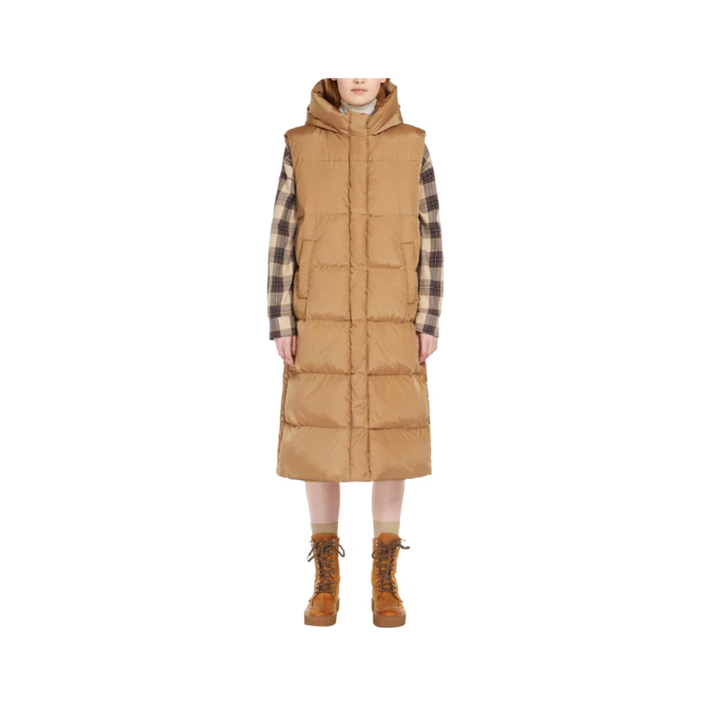 Max Mara Weekend Kameel Weekendjassen Elegant Veelzijdig Rits Brown Dames