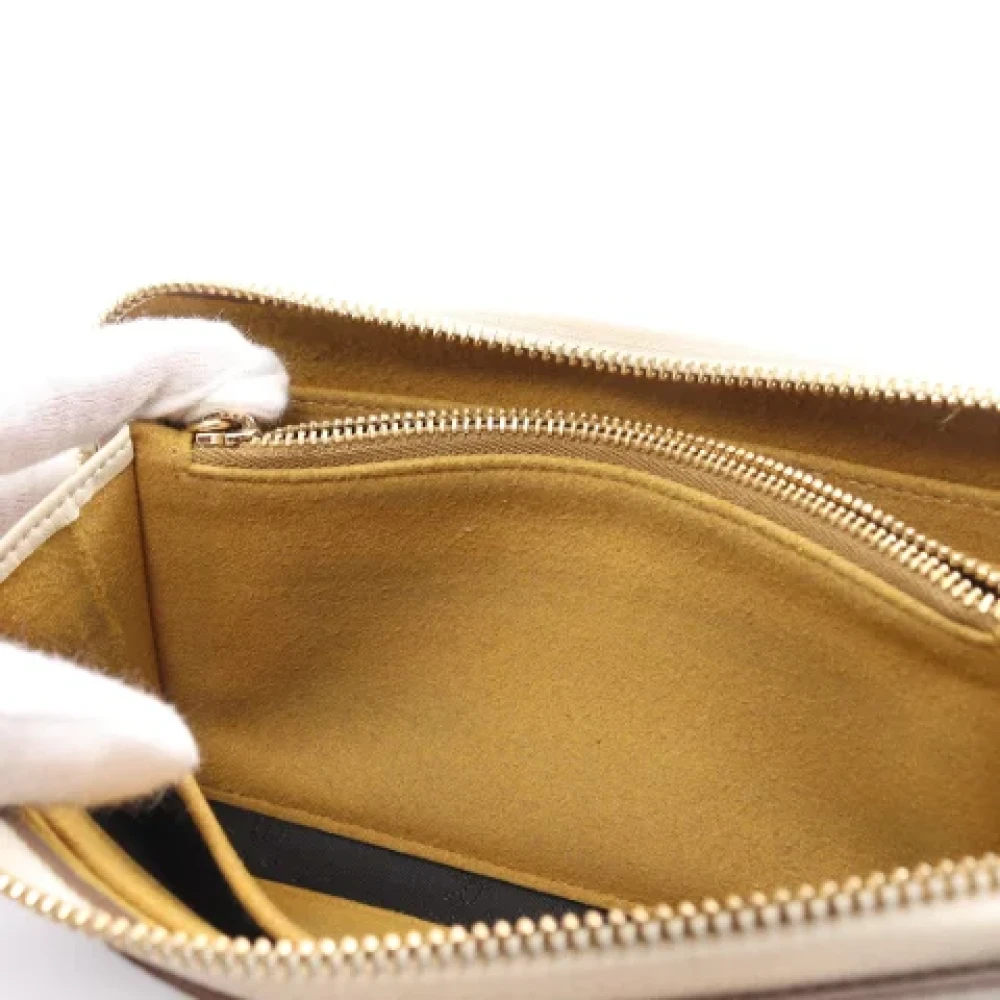 Stella McCartney Pre-owned Leather wallets Beige Dames