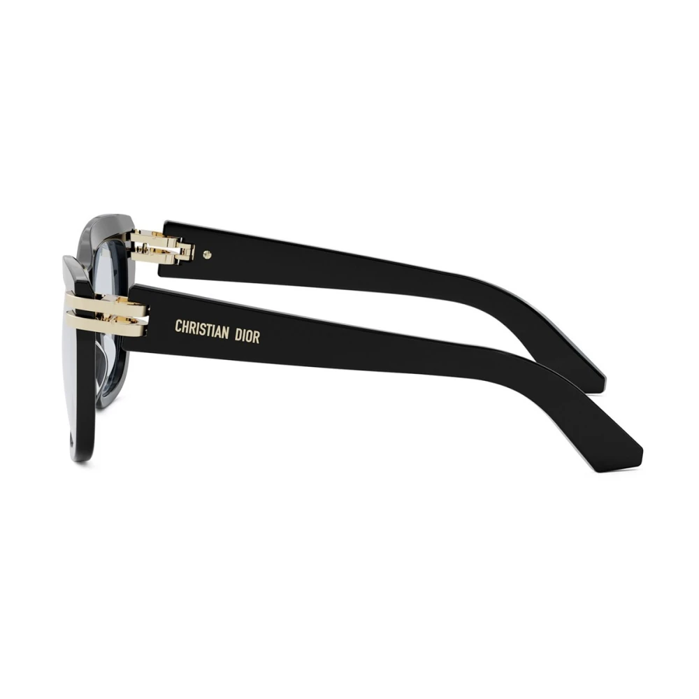 Dior Stijlvolle Zwarte Grote Bril Black Dames