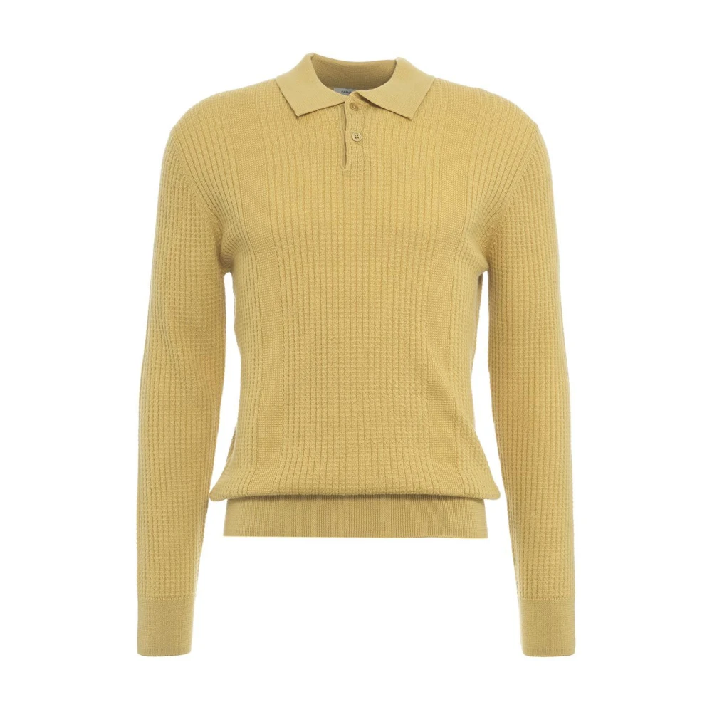 Paolo Pecora Gele Gebreide Kleding Aw24 Yellow Heren