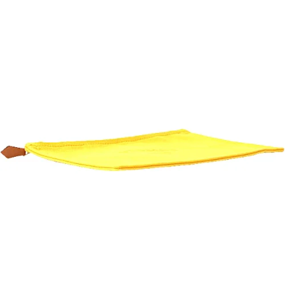 Hermès Vintage Pre-owned Cotton pouches Yellow Dames
