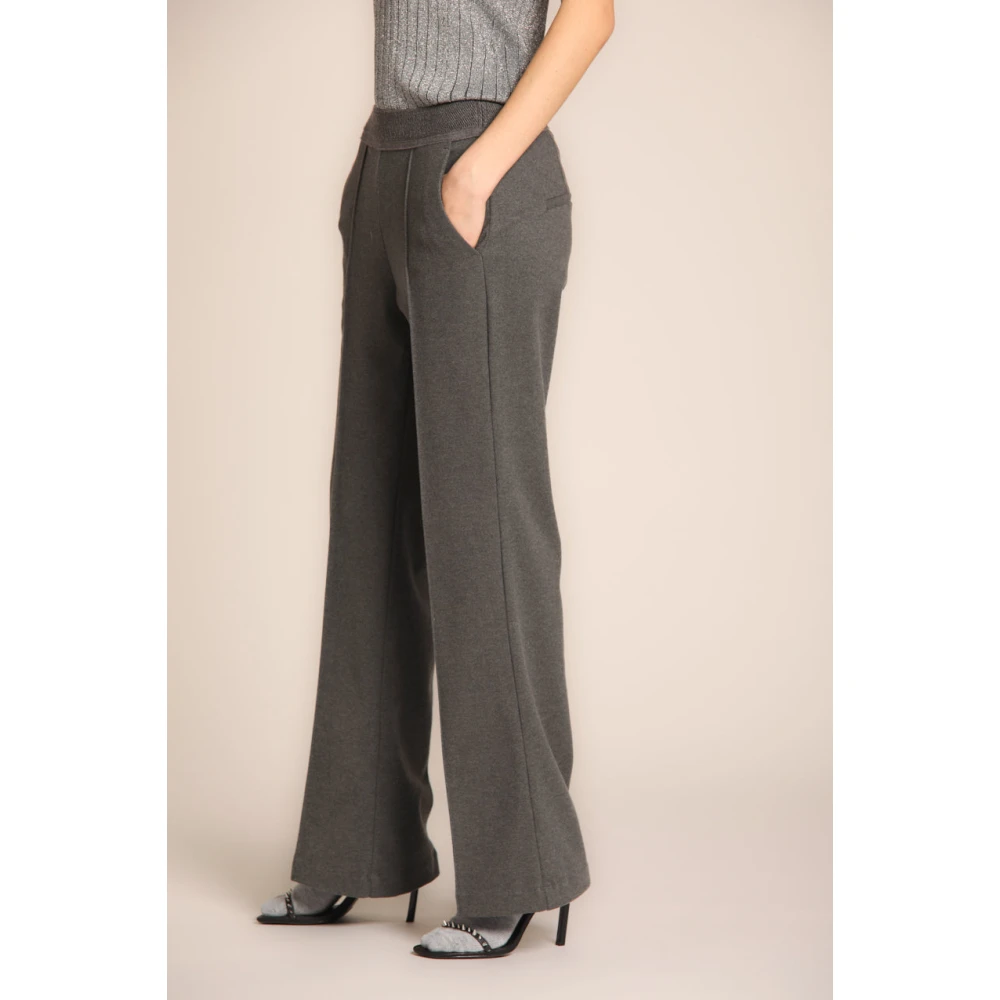Mason's Grijze Straight Chino Broek in Jersey Gray Dames