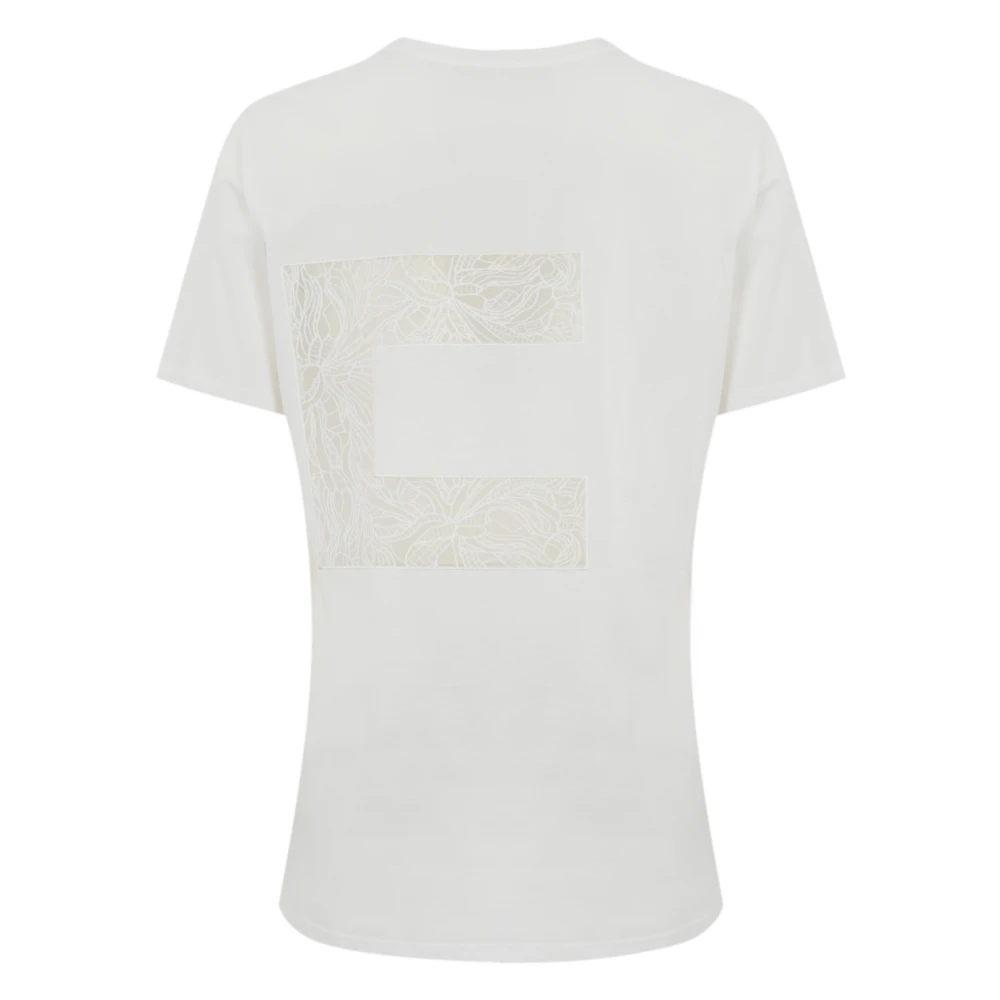 Elisabetta Franchi Stijlvolle T-shirts en Polos Collectie White Dames