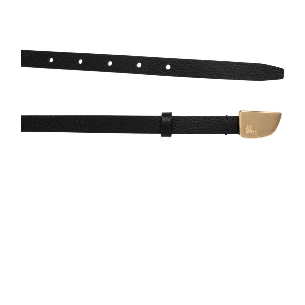 Burberry Leren riem Black Dames