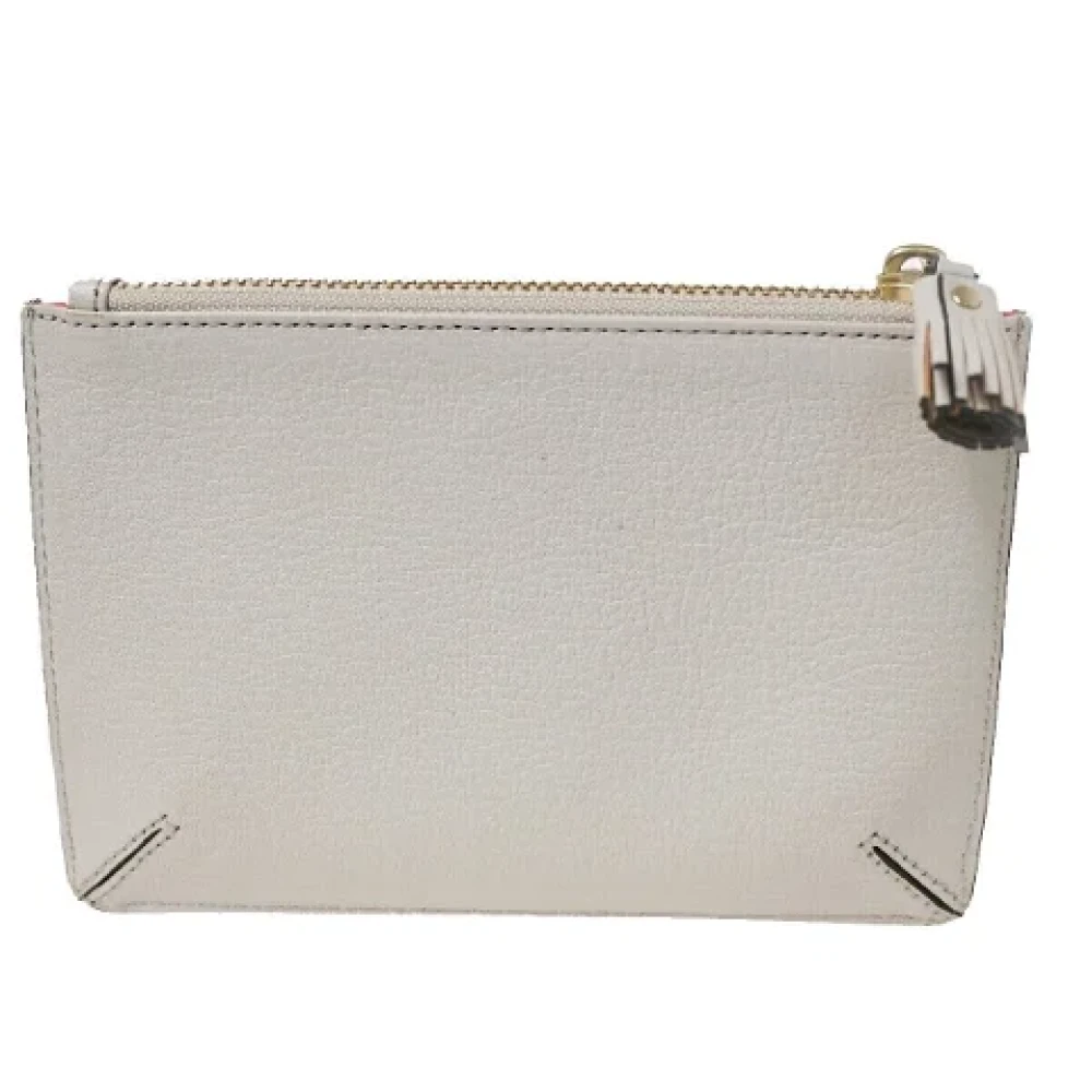 Anya Hindmarch Pre-owned Leather clutches White Dames