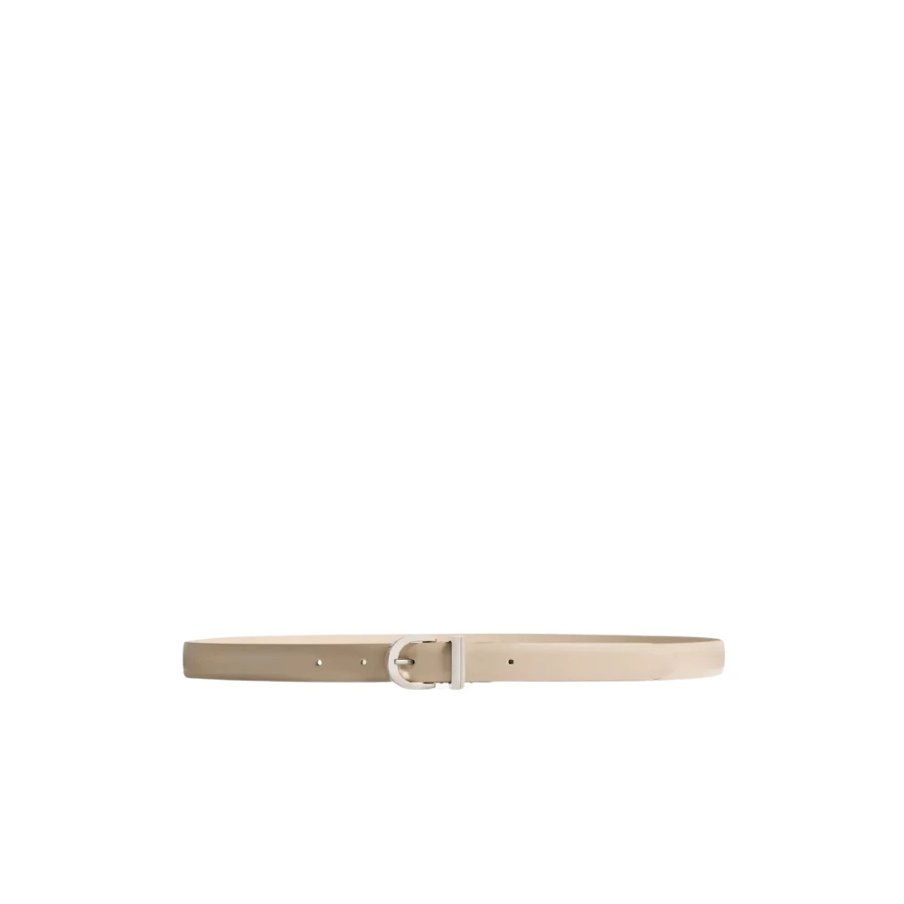 Khaite Women's Beige Belts, 70 Cm, Luna Leather Belt