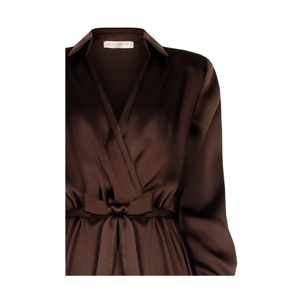 RINASCIMENTO Winter Jurk Collectie 2024 25 Brown Dames
