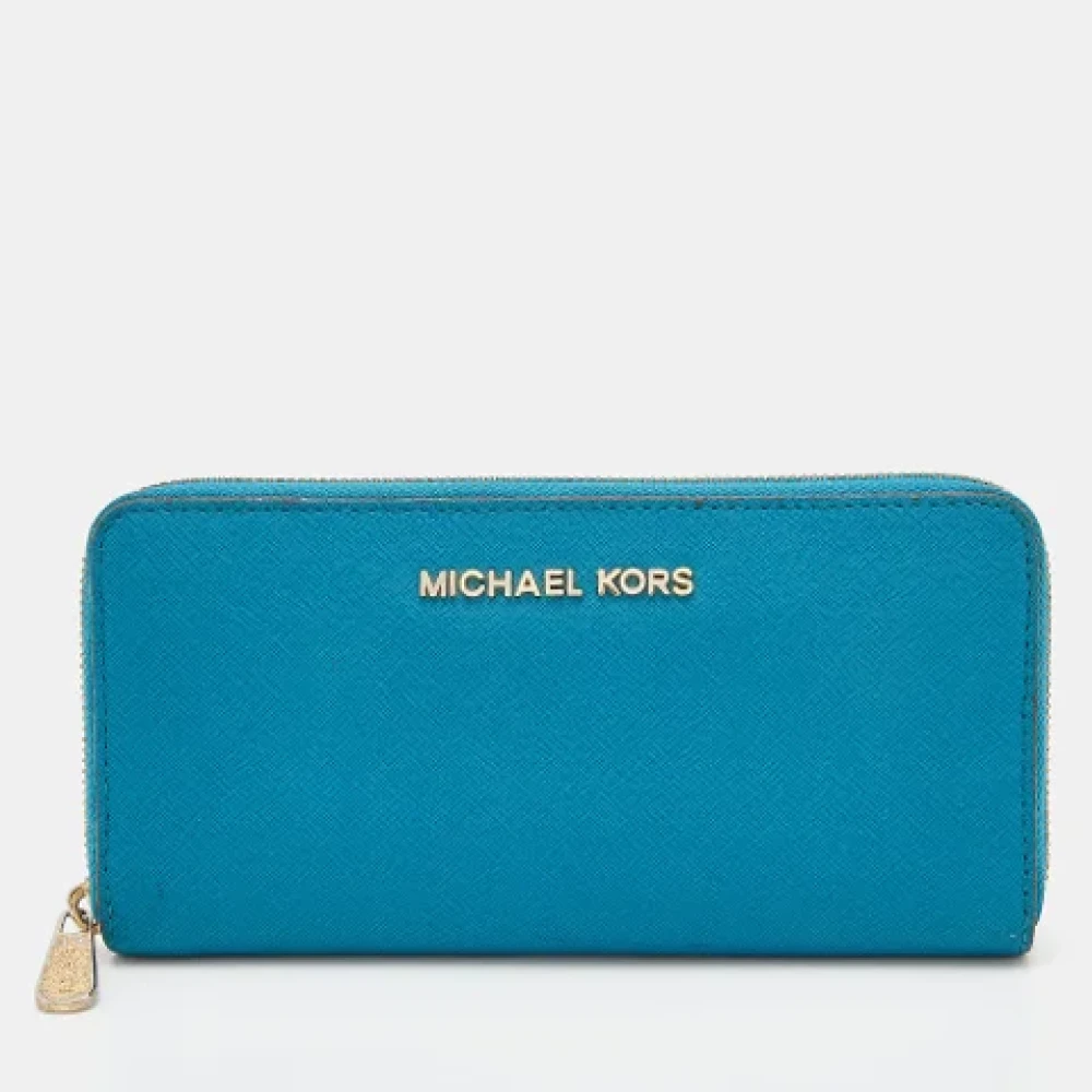 Michael Kors Pre-owned Leather wallets Blue Dames