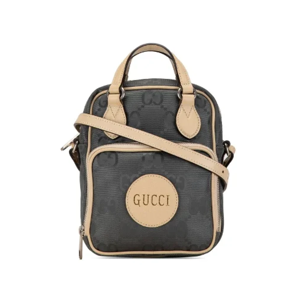 Gucci Vintage Pre-owned Canvas gucci-bags Gray Dames