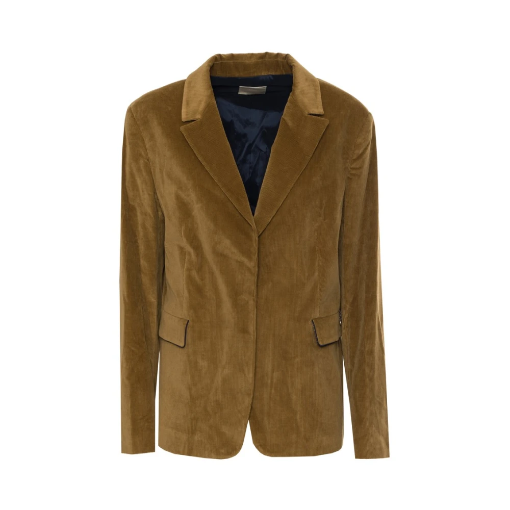 Harmont & Blaine Corduroy Blazer Model Yellow Dames