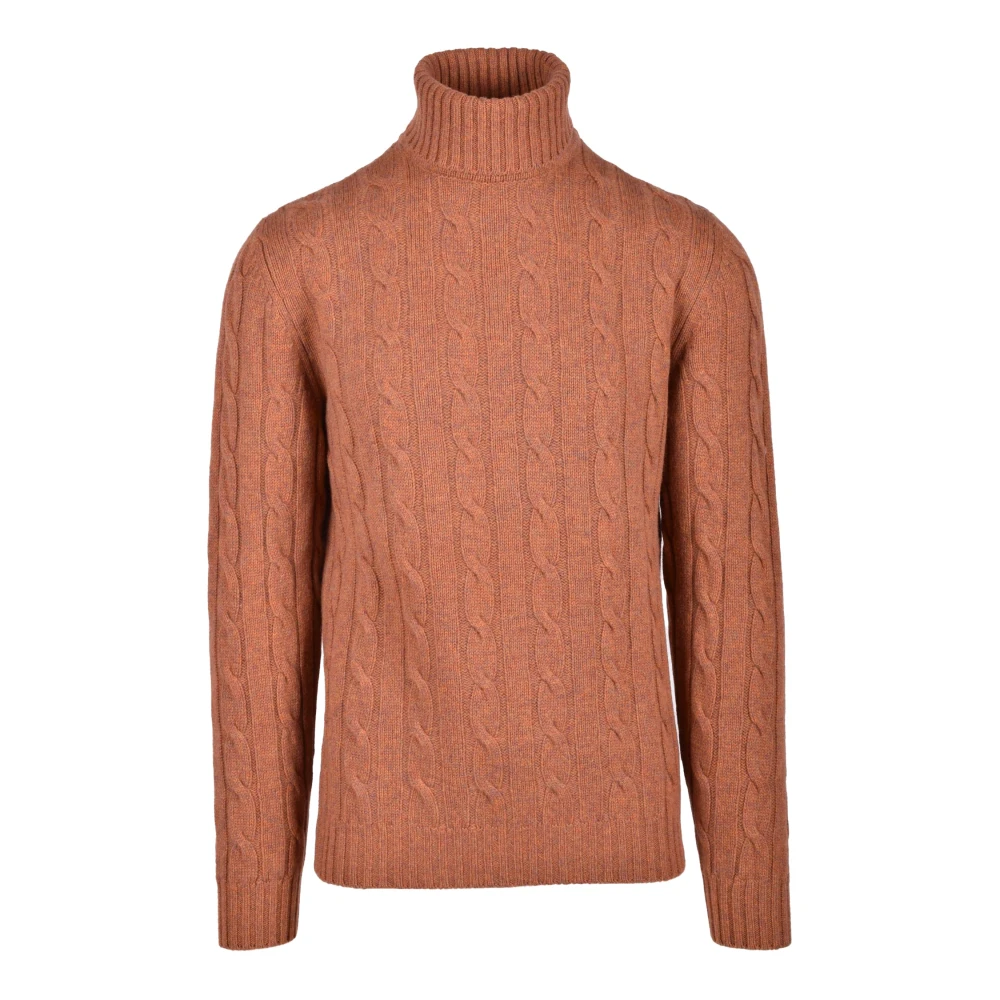 Daniele Fiesoli Mohair Wol Trui Brown Heren