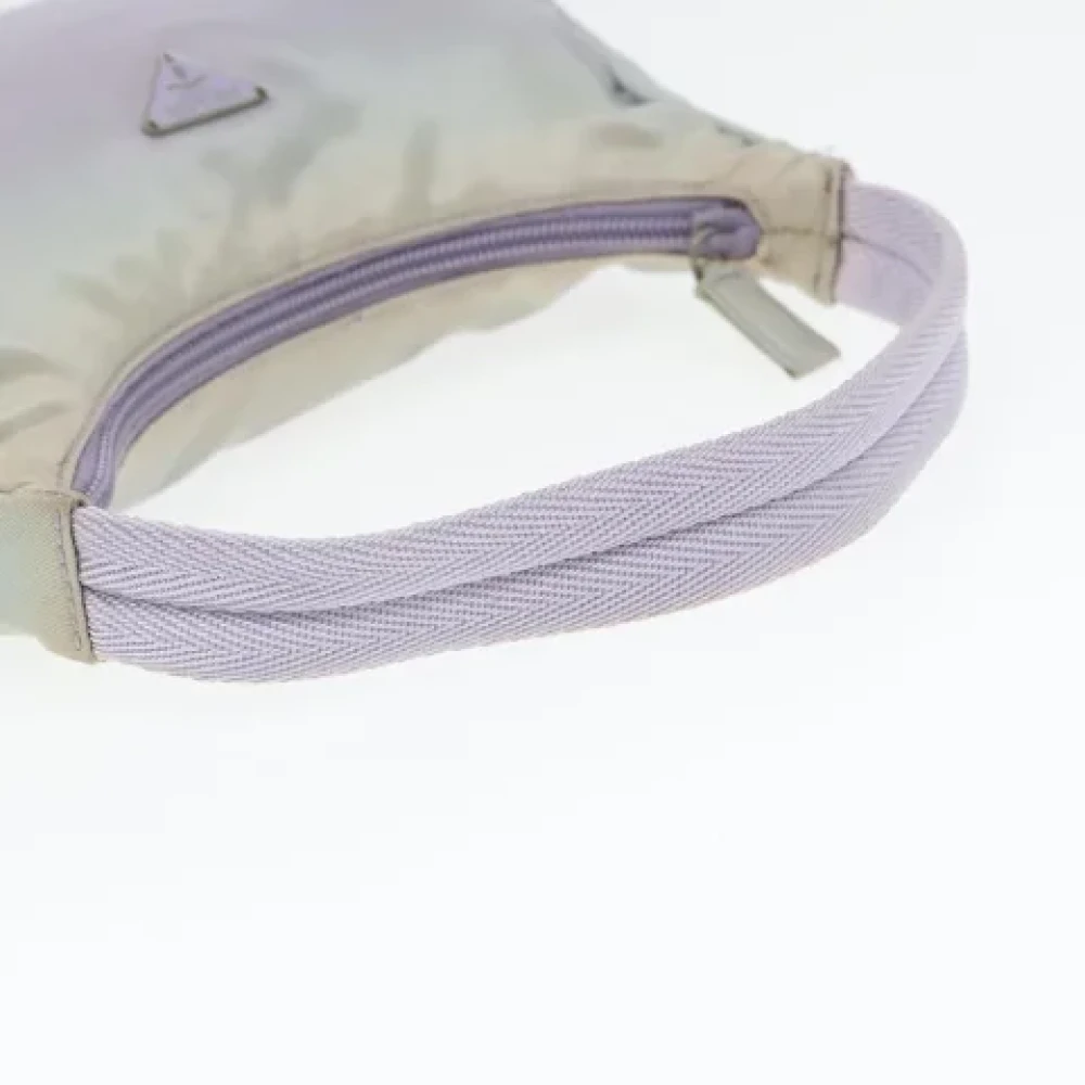Prada Vintage Pre-owned Nylon handbags Purple Dames