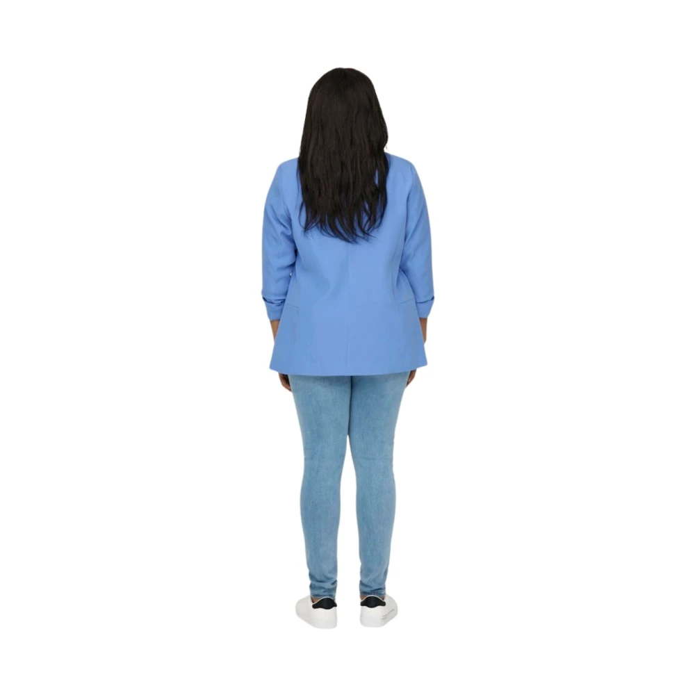 Only Carmakoma Provence Life Blazer Blue Dames