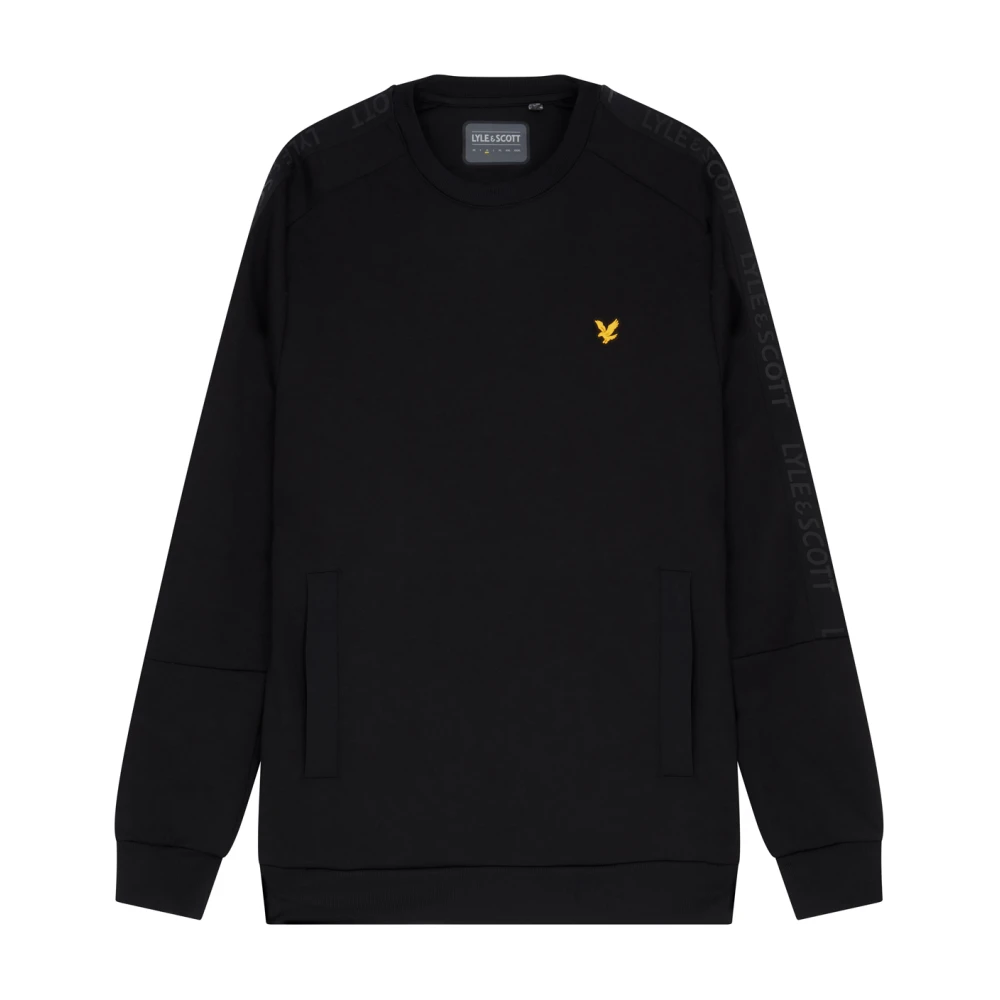 Lyle & Scott Zak Sweat Crew Midlayer Black Heren