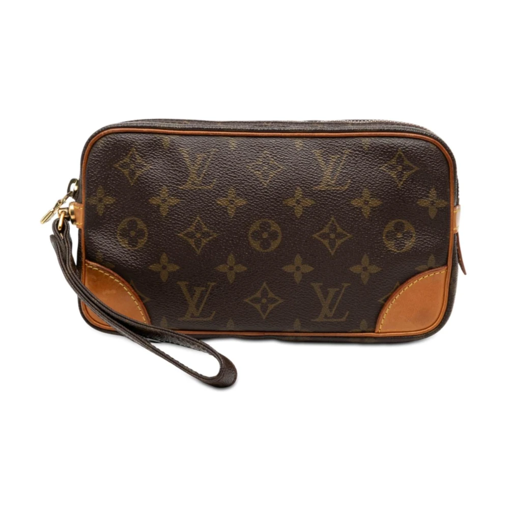 Louis Vuitton Vintage Women's Brown Pre-Owned Wristlet Pouch