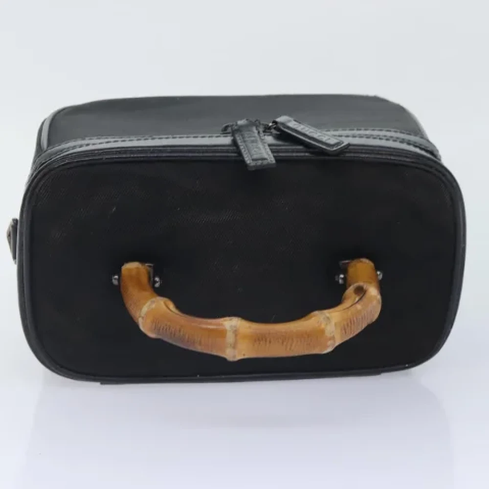 Gucci Vintage Pre-owned Nylon handbags Black Dames