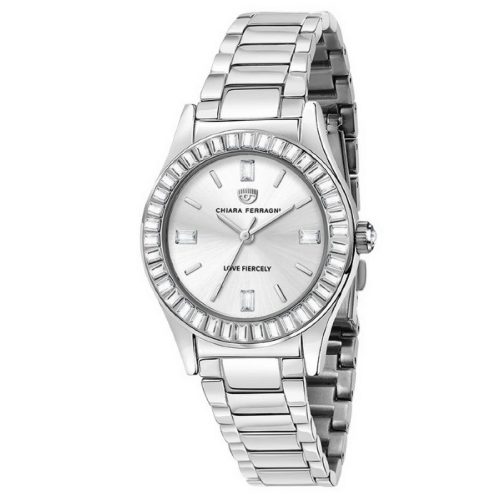 Chiara Ferragni Collection Donna Grigio - Orologio Da In Acciaio Inossidabile Argento - Accessories - One Size
