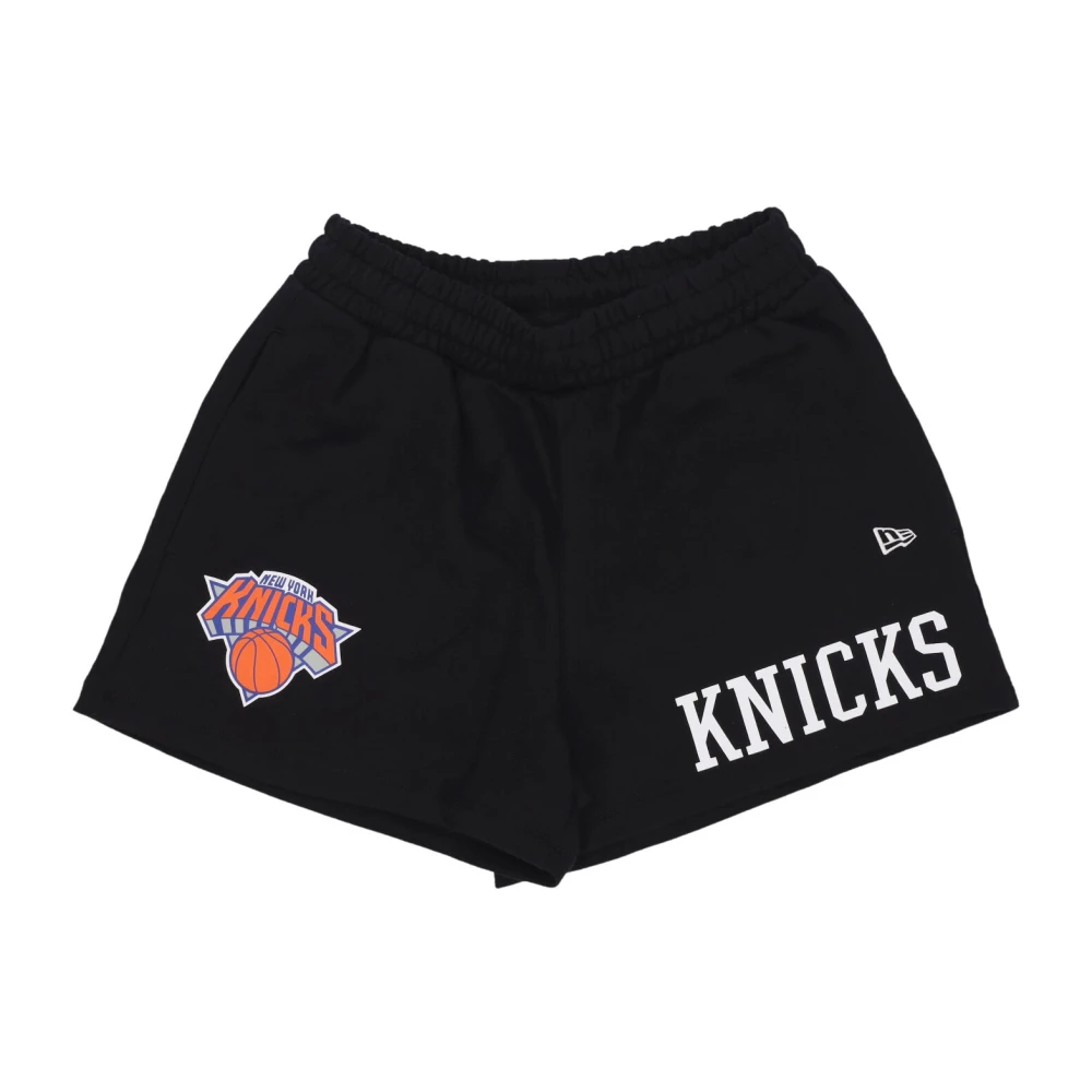 New era NBA Team Logo Shorts Zwart Blauw Black Dames