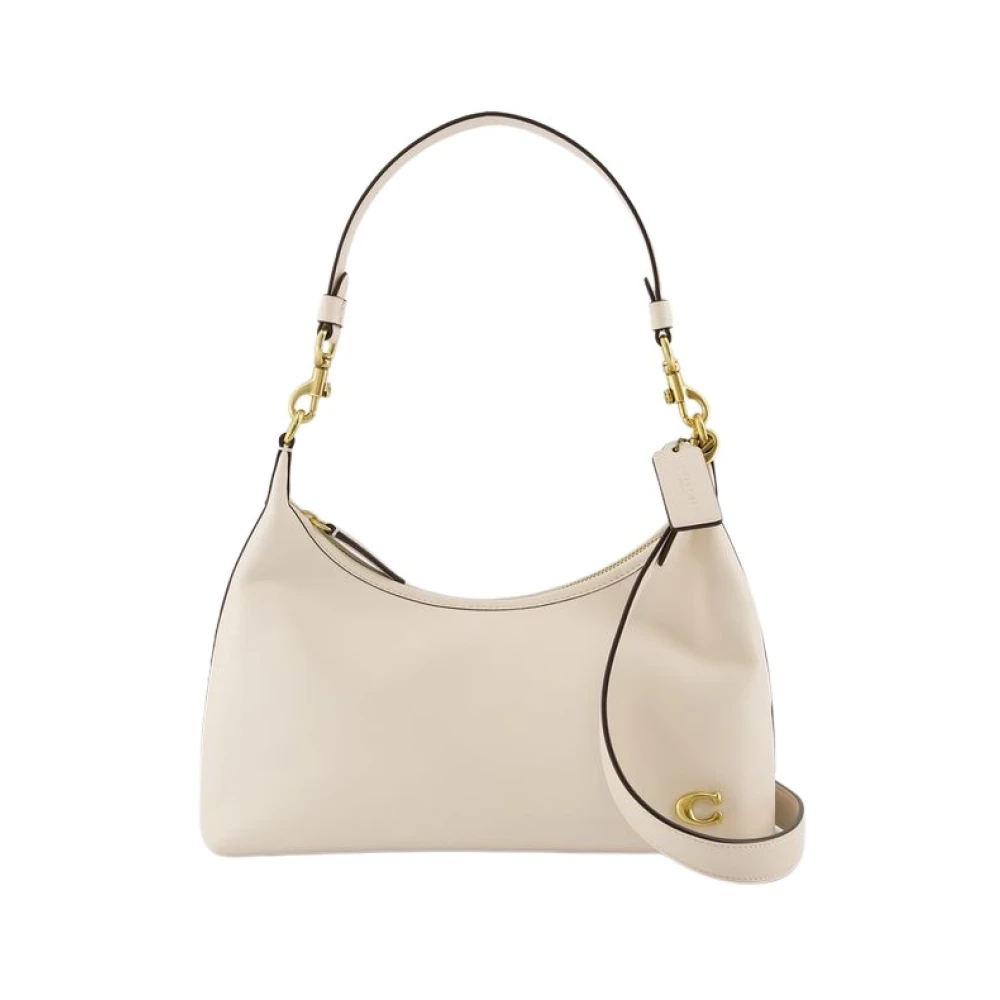 Coach Women's Beige Leather Shoulder Bag - Juliet