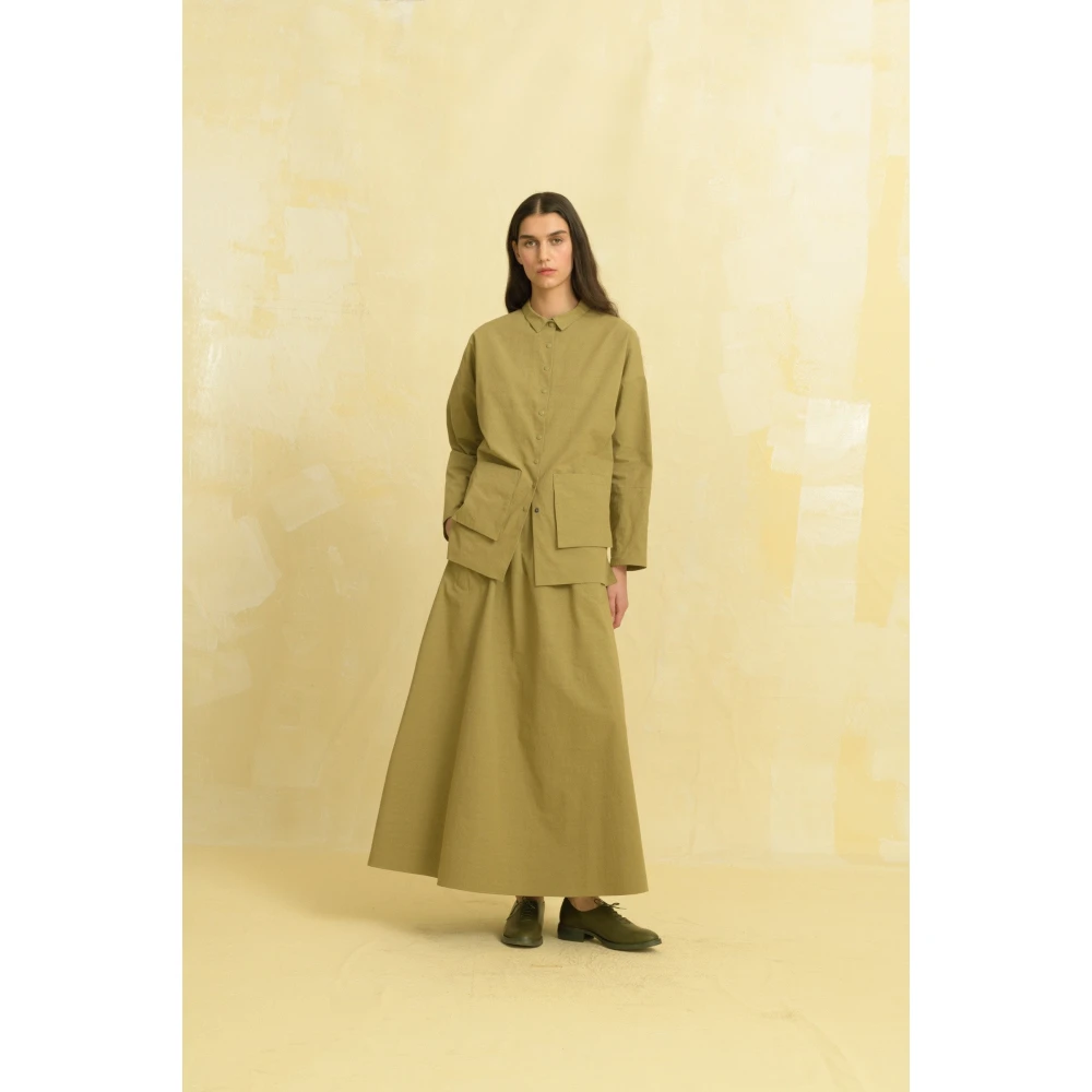 Cortana Cube olijf rok Green Dames