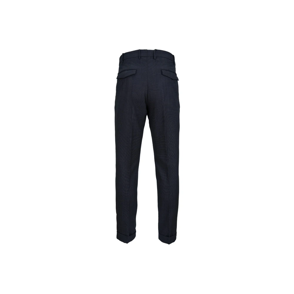 PT Torino Heren wollen broek met knoop rits haak Blue Heren