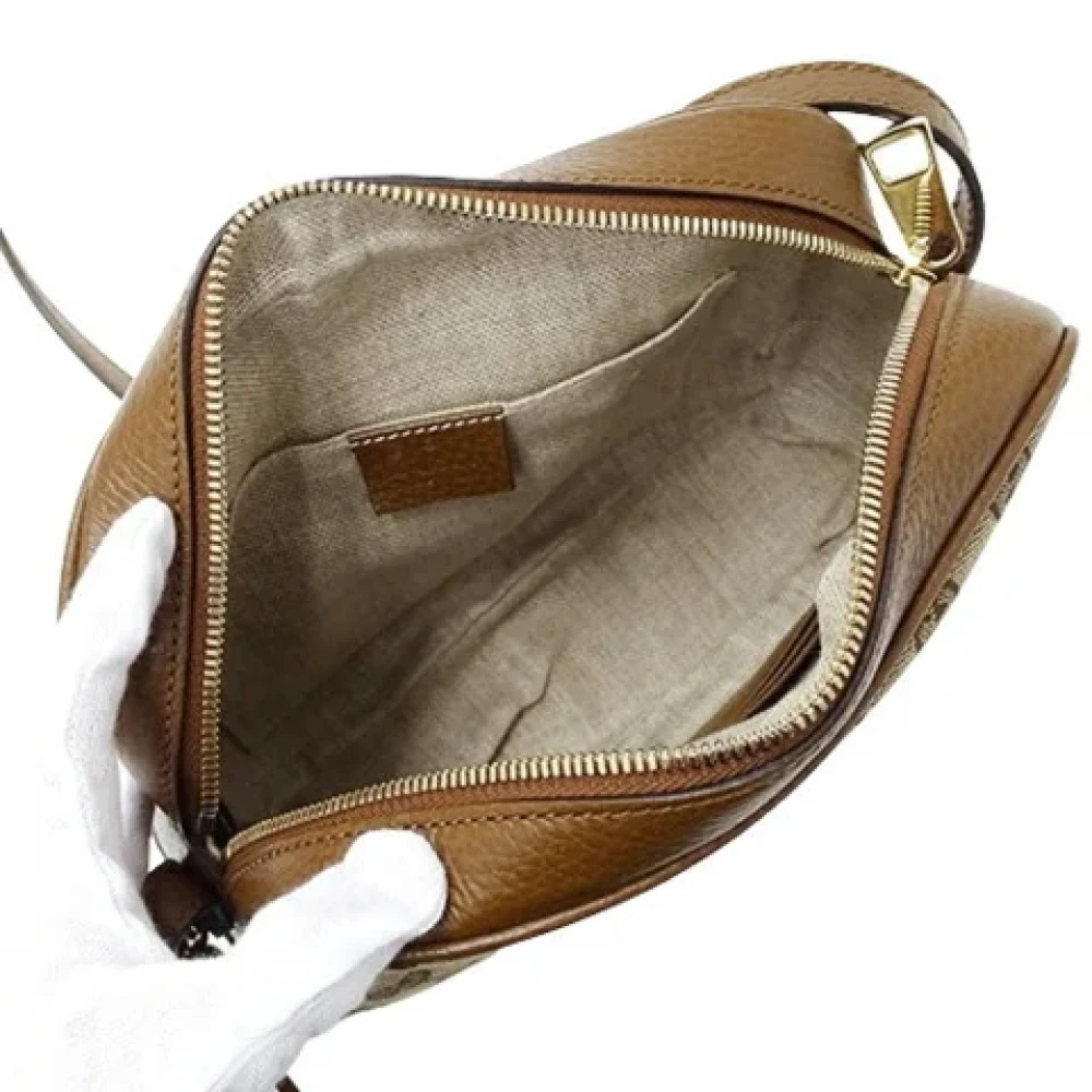 Gucci Vintage Pre-owned Canvas gucci-bags Brown Dames