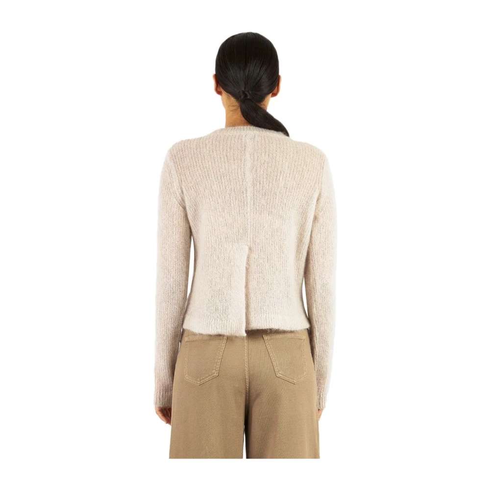 Cruna Parel Grijs Mohair Crewneck Jumper Gray Dames