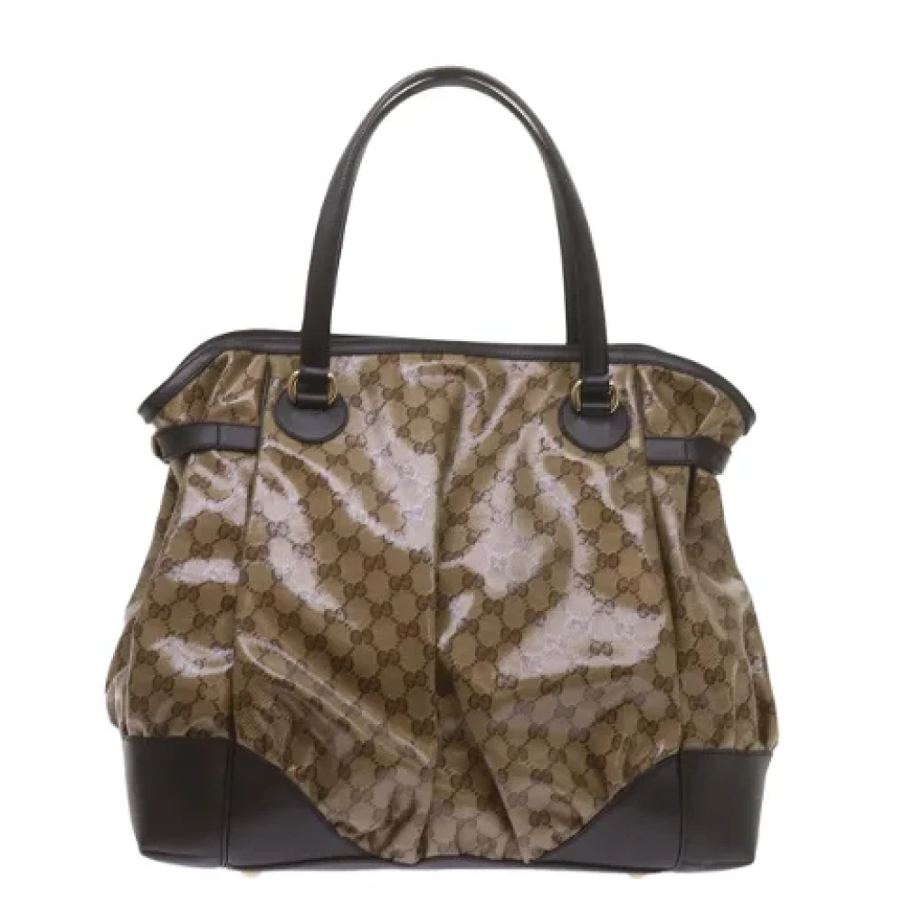 Gucci Vintage Pre-owned Canvas totes Beige Dames