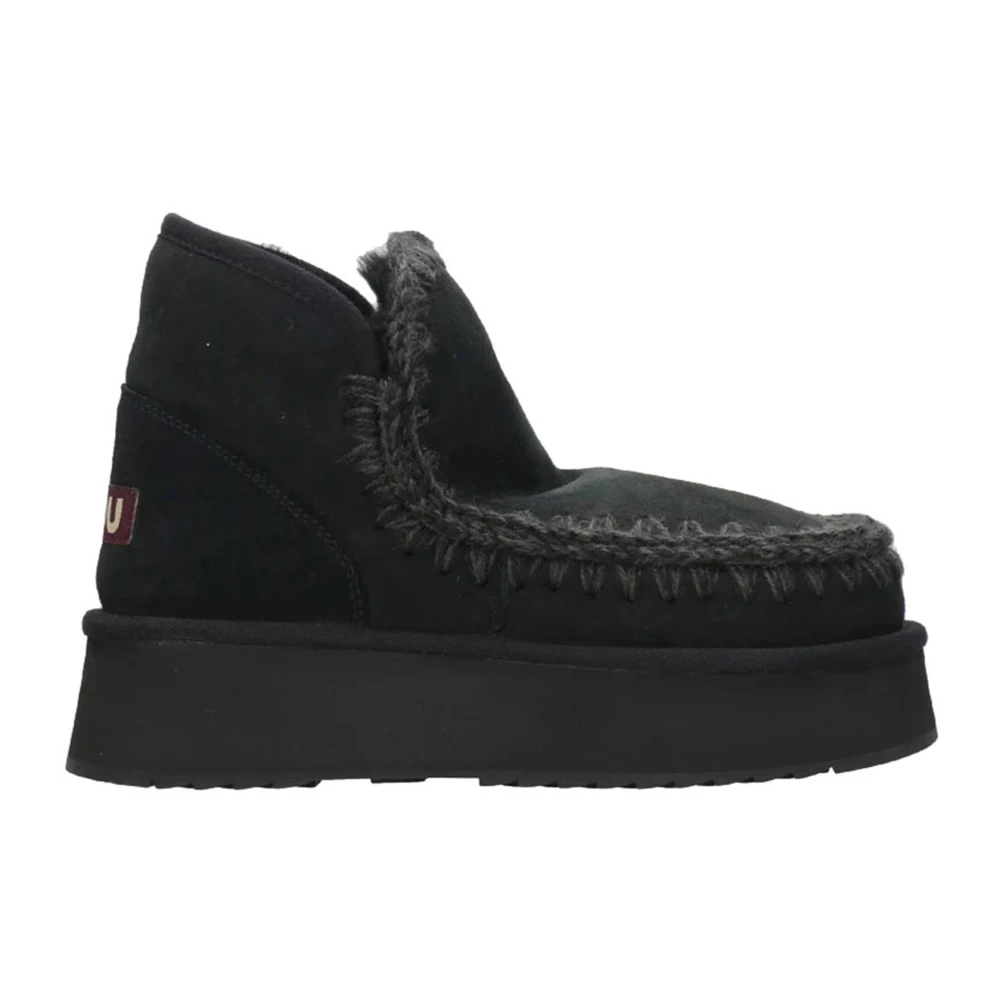 Mou Mini Eskimo Platform Mockaboots Black, Dam