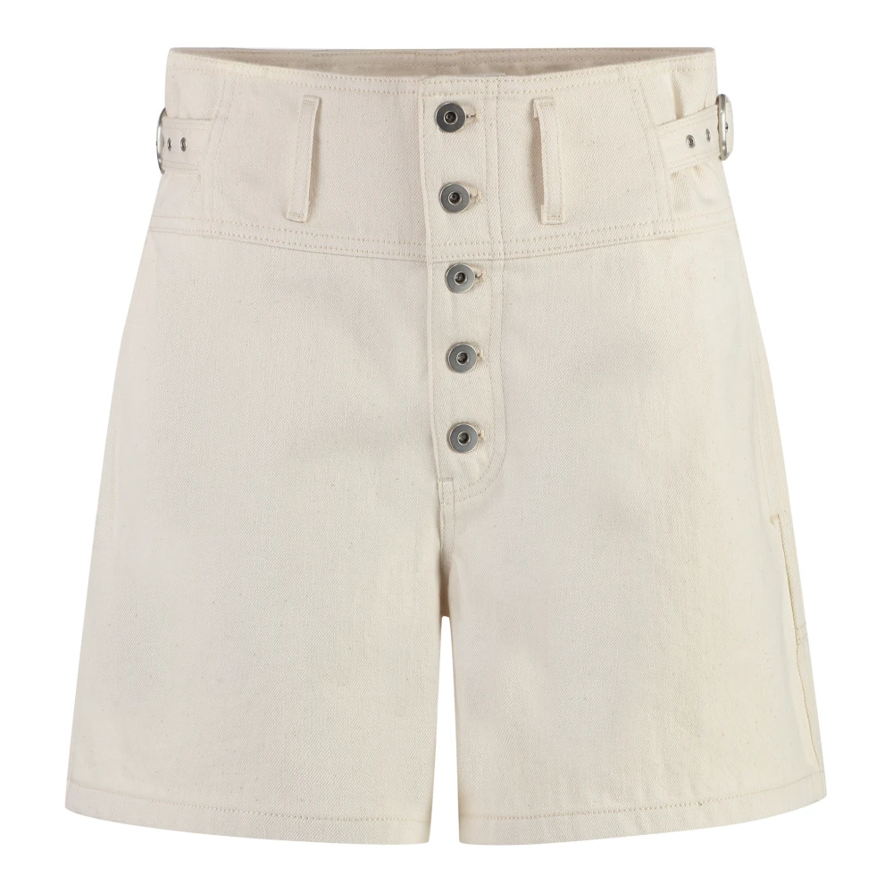 Jil Sander Women's Beige Denim Shorts - Denim Shorts - W25 - Shorts
