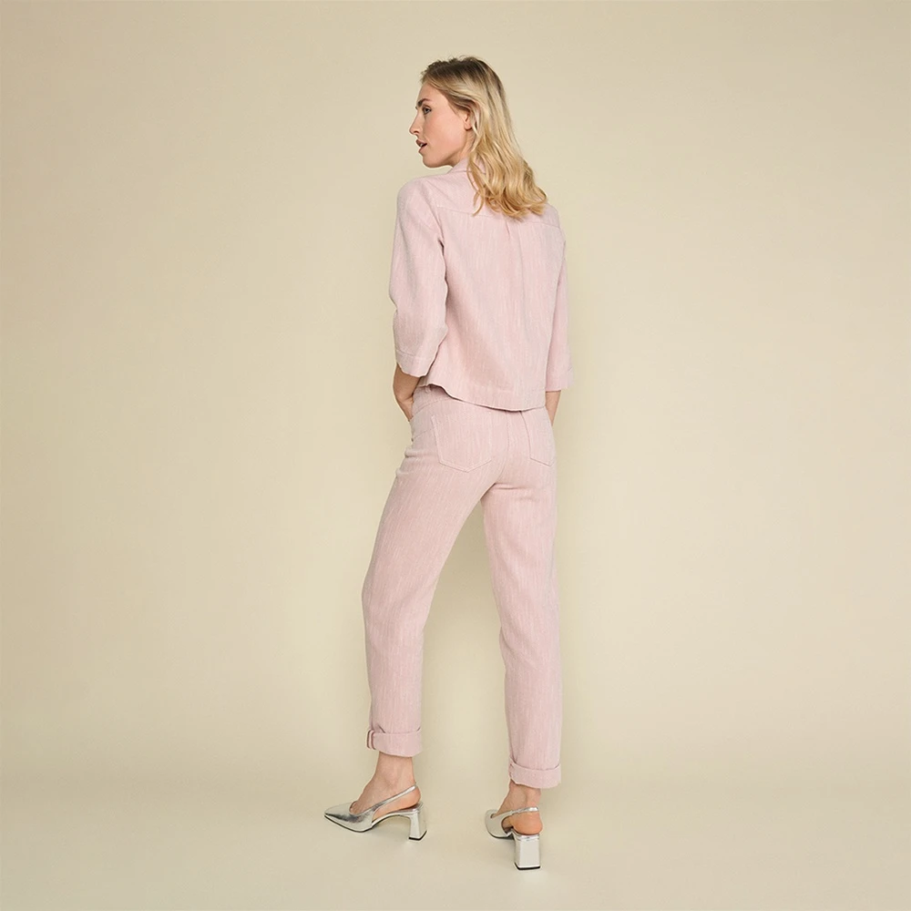 Marie Méro Roze Jeans Upgrade Flatterende Pasvorm Veelzijdig Pink Dames