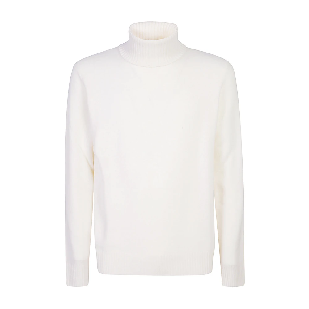 Hvit Turtleneck Strikkeplagg for Menn