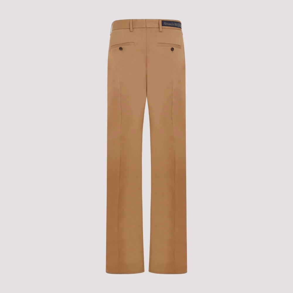 alexander mcqueen Kameel Chino Broek Nude & Neutrals Brown Heren