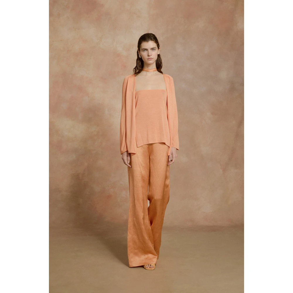 Cortana Paz mandarijn bell-bottom broek Orange Dames