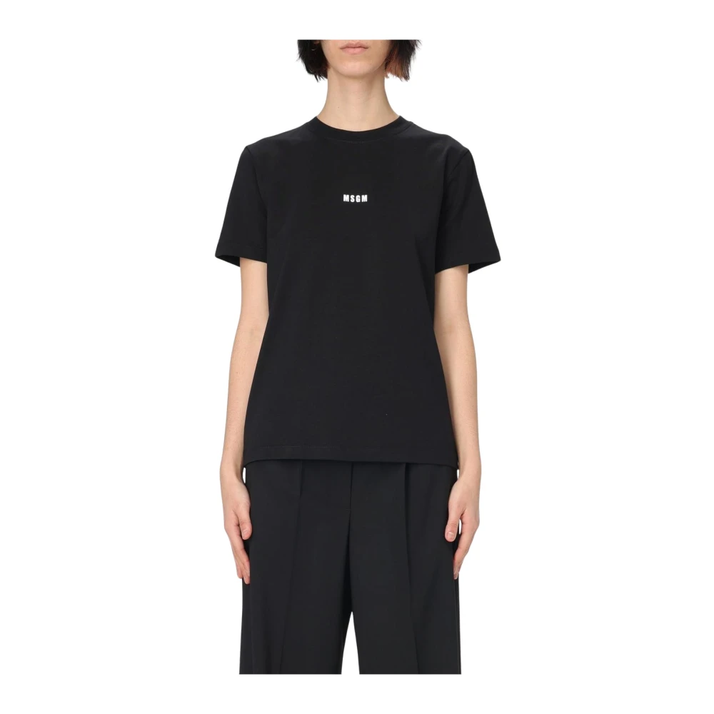Msgm - Tops > T-Shirts - Black - Msgm - Modalova