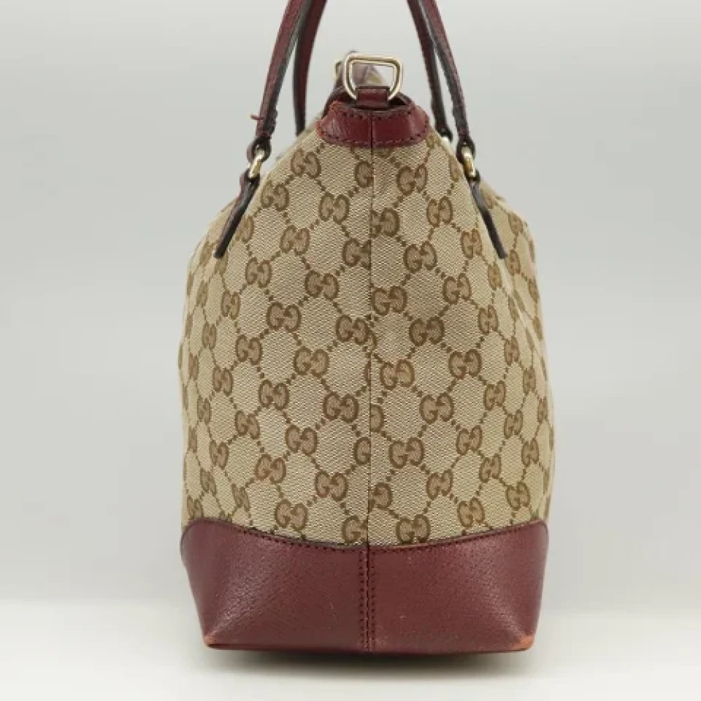 Gucci Vintage Pre-owned Canvas gucci-bags Beige Dames