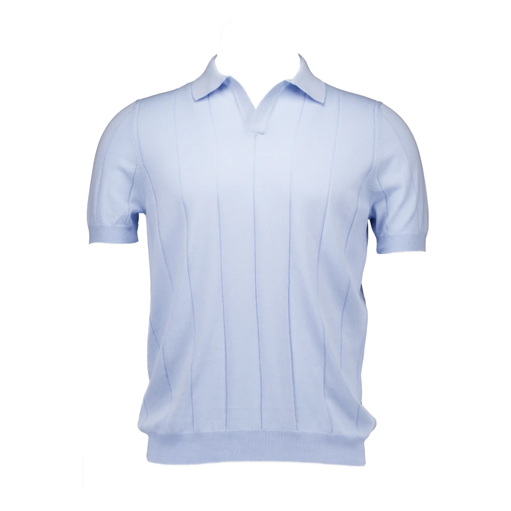 Gran Sasso Lichtblauwe Polo Shirt Blue Heren