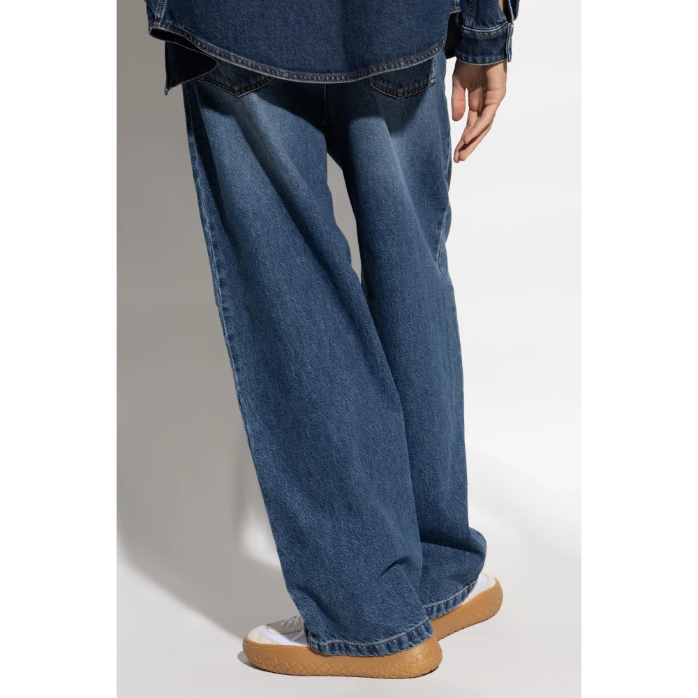 Moschino Wijde jeans Blue Heren