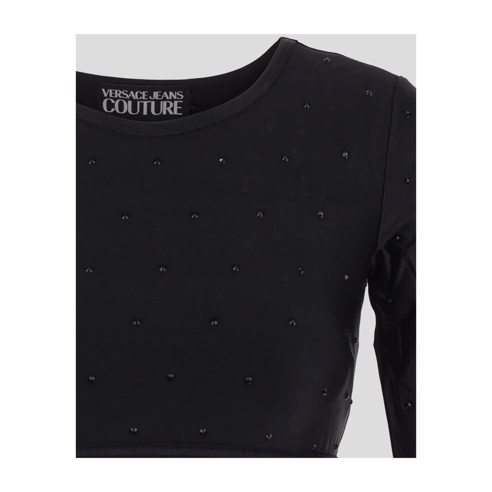 Versace Jeans Couture Long Sleeve Tops Black Dames