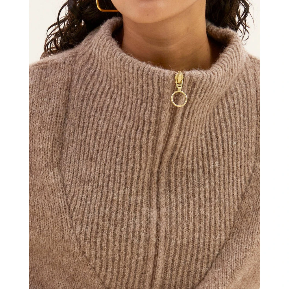 By-Bar Boxy Beau Pullover Beige Dames