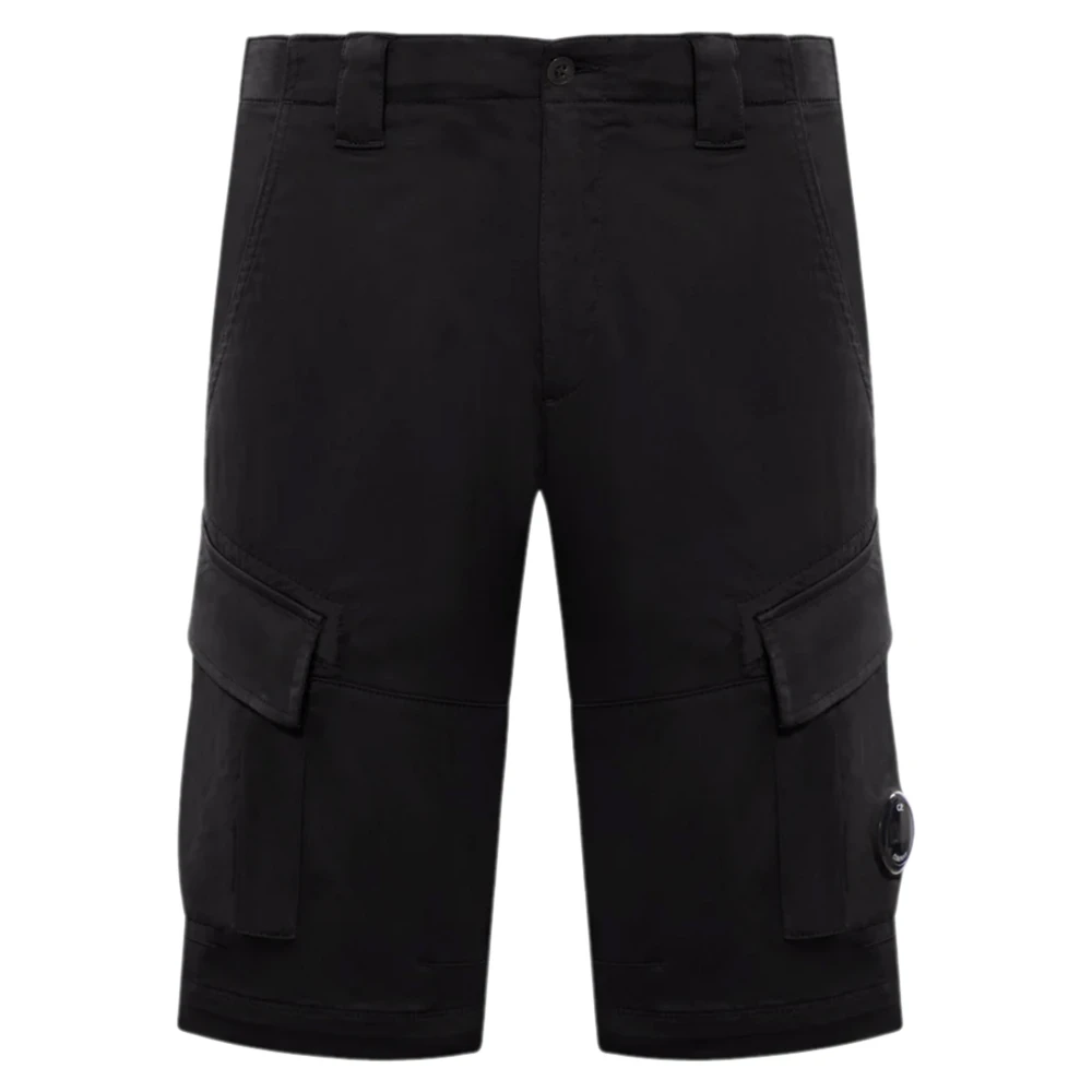 C.p. Company Men's Black Casual Shorts, 2XL, Cargo Shorts For
