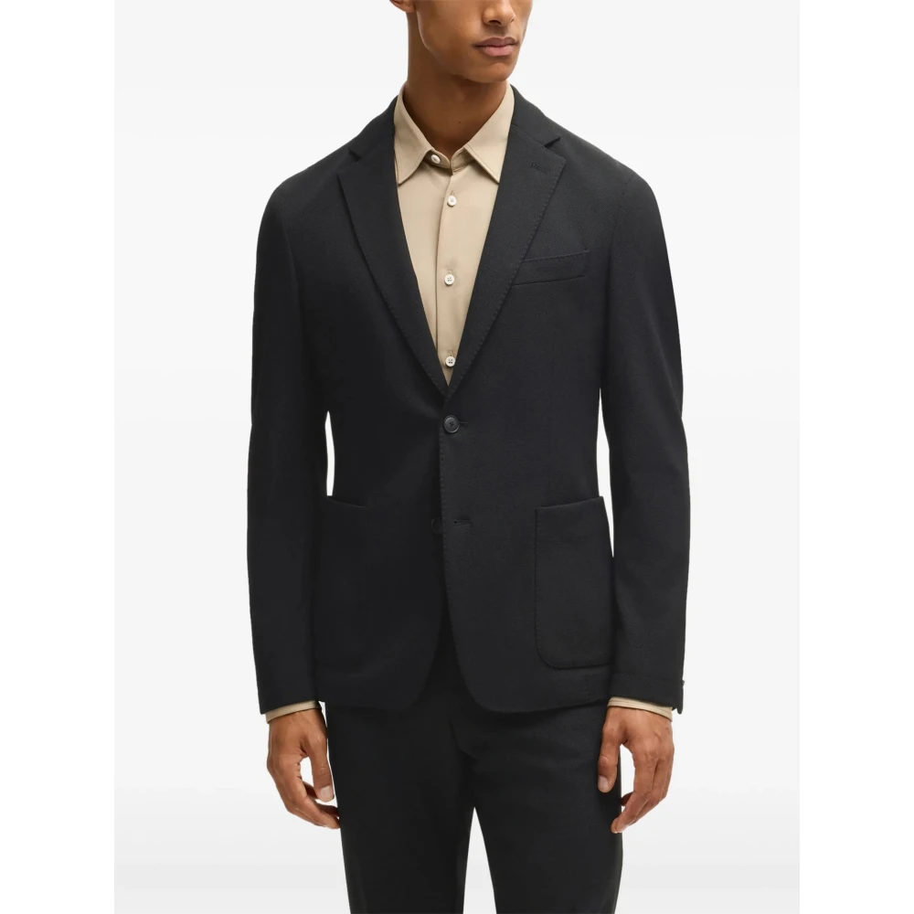 Hugo Boss Zwarte Jassen voor Mannen en Vrouwen Black Heren
