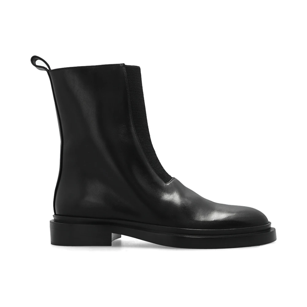 Jil Sander Donna Nero Stivaletti Alla Caviglia In Pelle