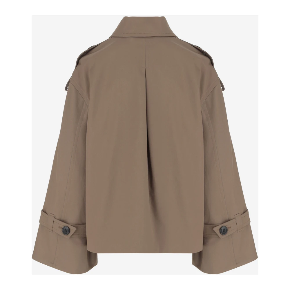 By Malene Birger Beige Stretch Cotton Trench Coat By Herenne Birger Beige Dames