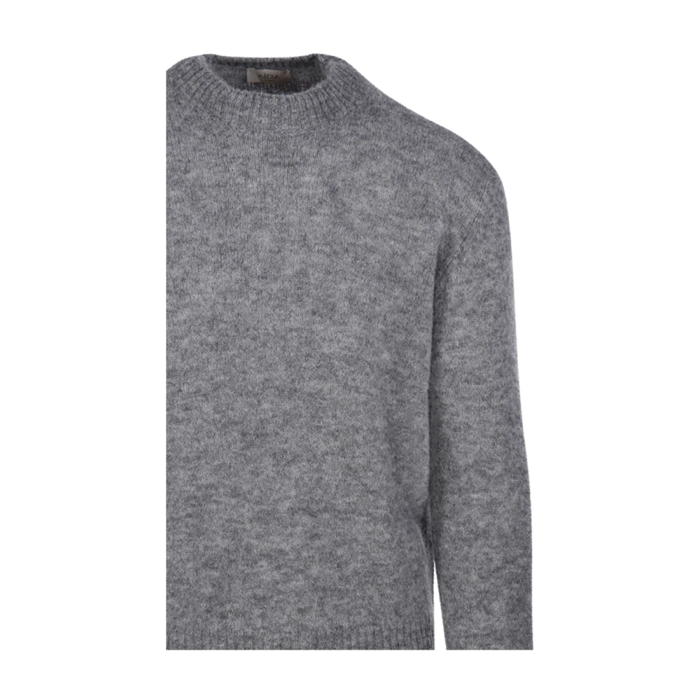 Altea Ronde Hals Sweater in Middengrijs Gray Heren