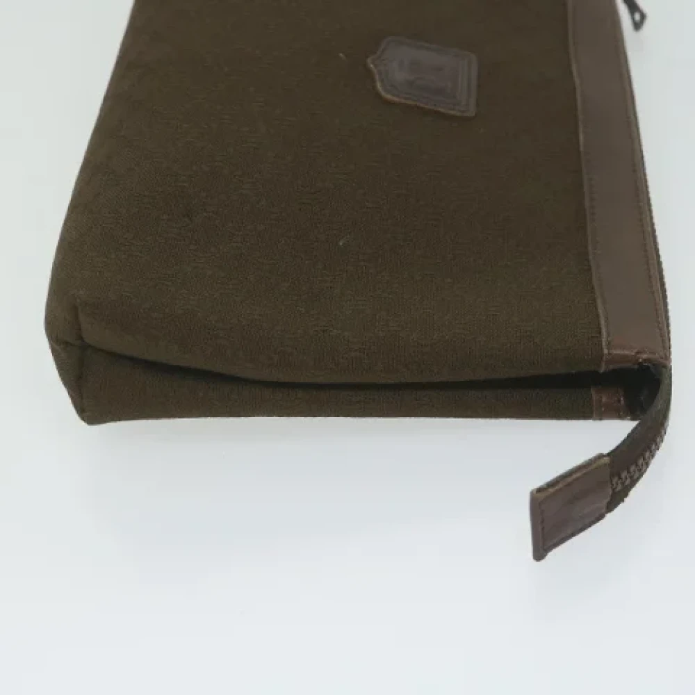 Celine Vintage Pre-owned Canvas clutches Brown Dames