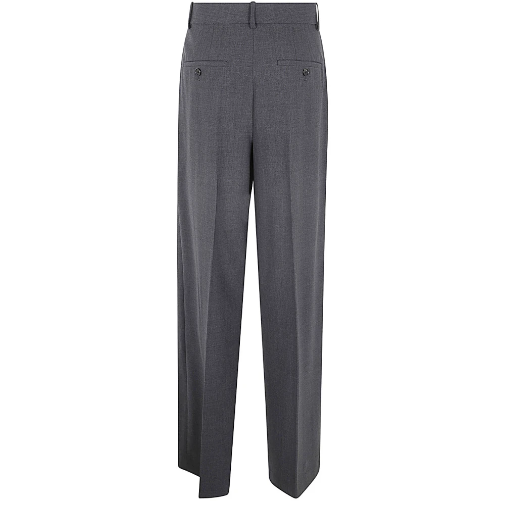 Theory Geplooide Broek Gray Dames